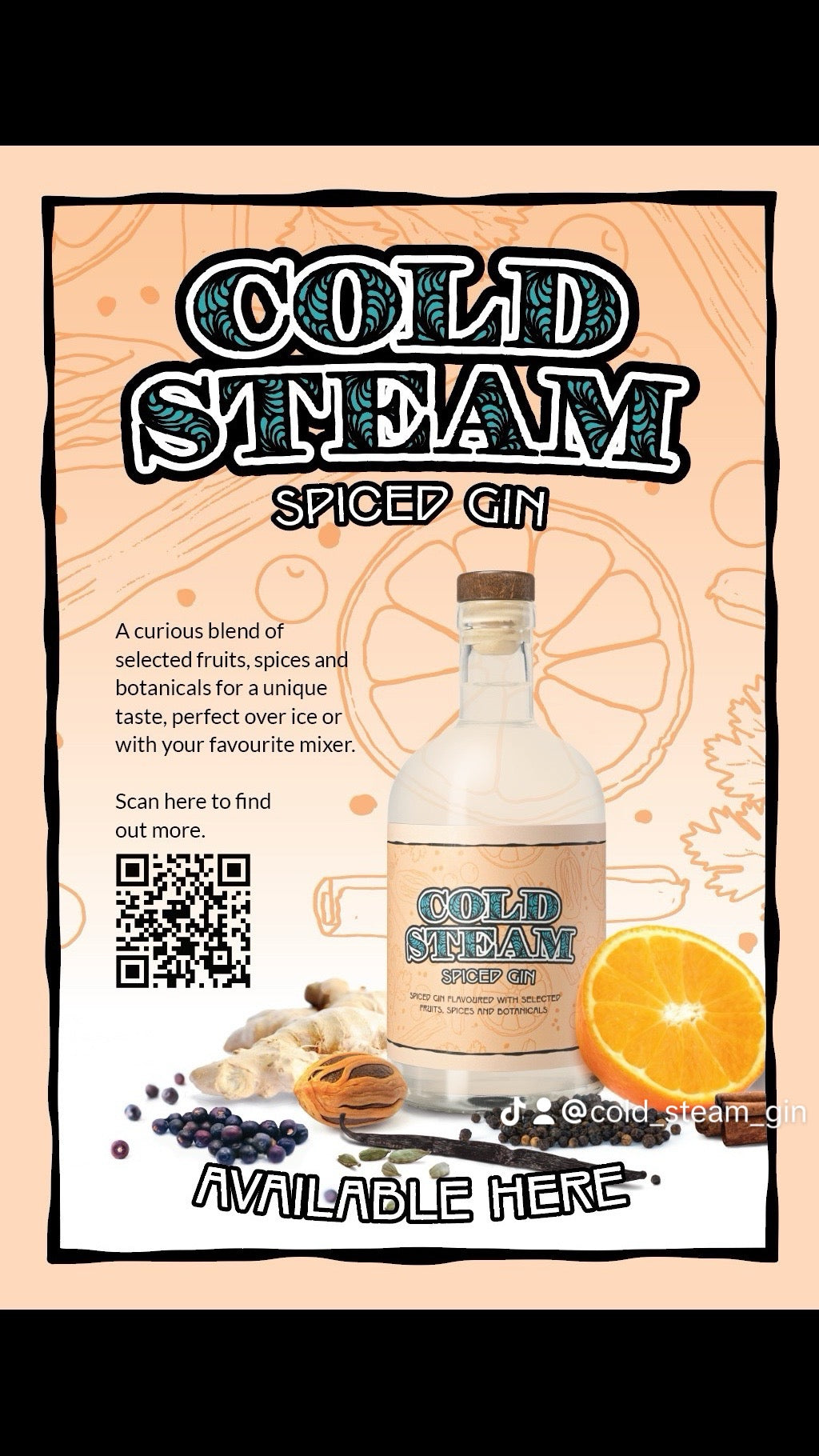 Cold Steam Spiced Gin - 700ml